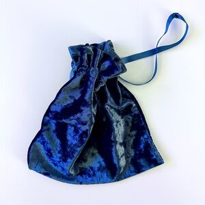 Ulta Beauty Royal Blue Velvet Pouch